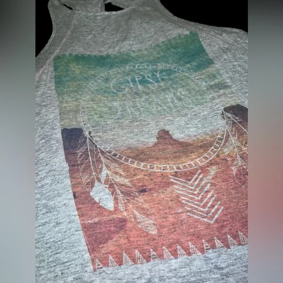 GYPSY DREAMS FRAYED TANK - Picture 10 of 15